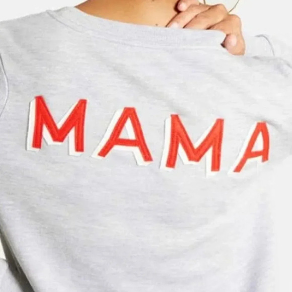 Ingrid & Isabel Mama Crewneck Grey Sweater sz XS - Picture 4 of 10